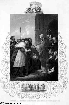 Cardinal Wolsey Entering The Abbey Of Leicester — Richard Westall