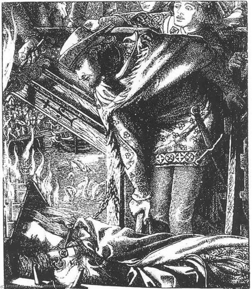 La Dama De Shalott (moxon Tennyson) — Dante Gabriel Rossetti