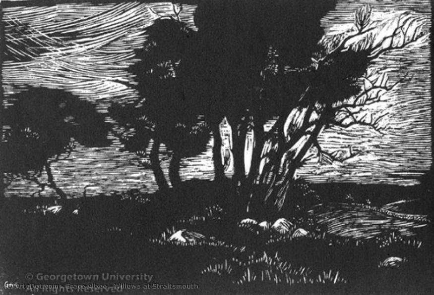 Willows At Straitsmouth — Grace Thurston Arnold Albee
