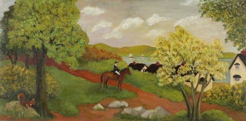 Horse And Lake — Elsie Sidele Downing