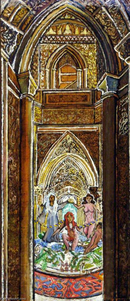 Toilet Of Venus, Set In Monserrat Palace, Cintra, Portugal — Francis Ferdinand Maurice Cook