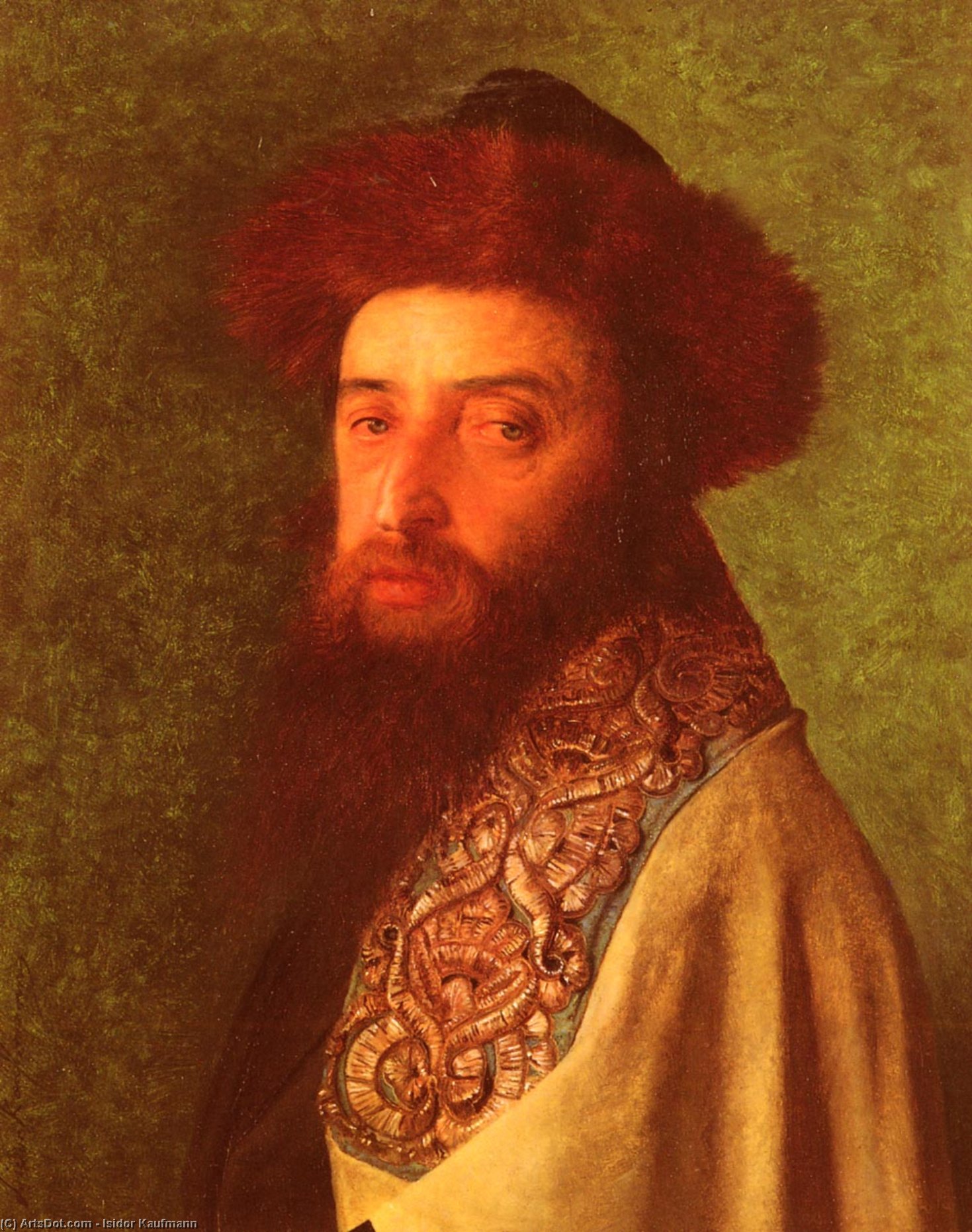 Young Rabb With Blue Tallis — Isidor Kaufmann