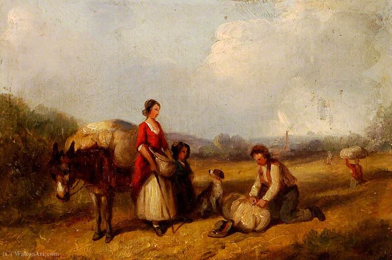Travelling Family And Donkey — Edward Robert Smythe