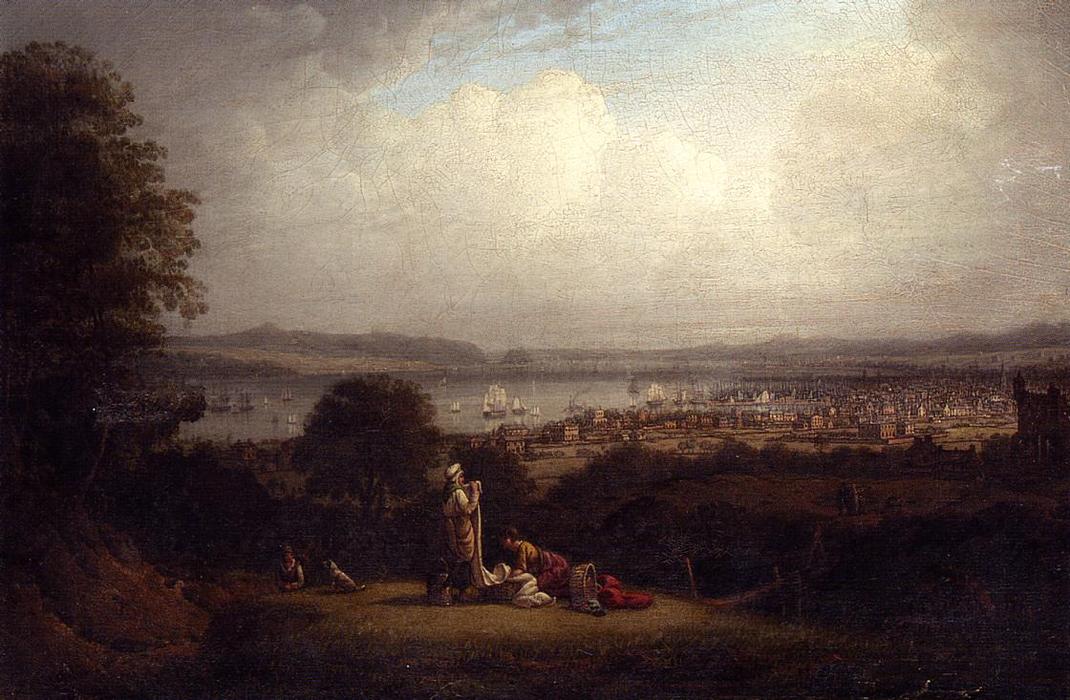 View Of Greenock, Scotland, And The Bay Of St. Lawrence — ロバート・w・サルモン