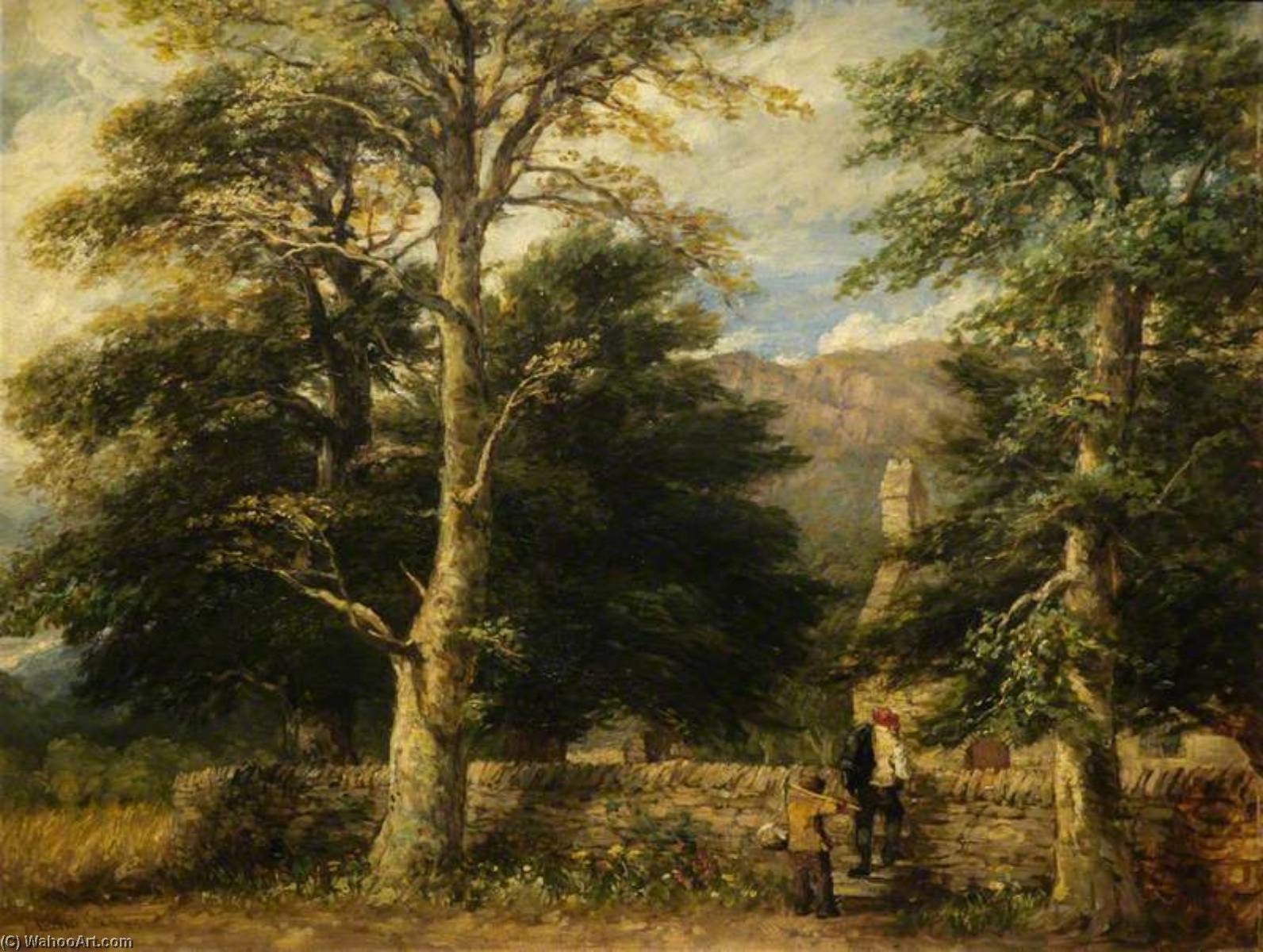 The Church At Betws Y Coed, Snowdonia — David Koks Stariji