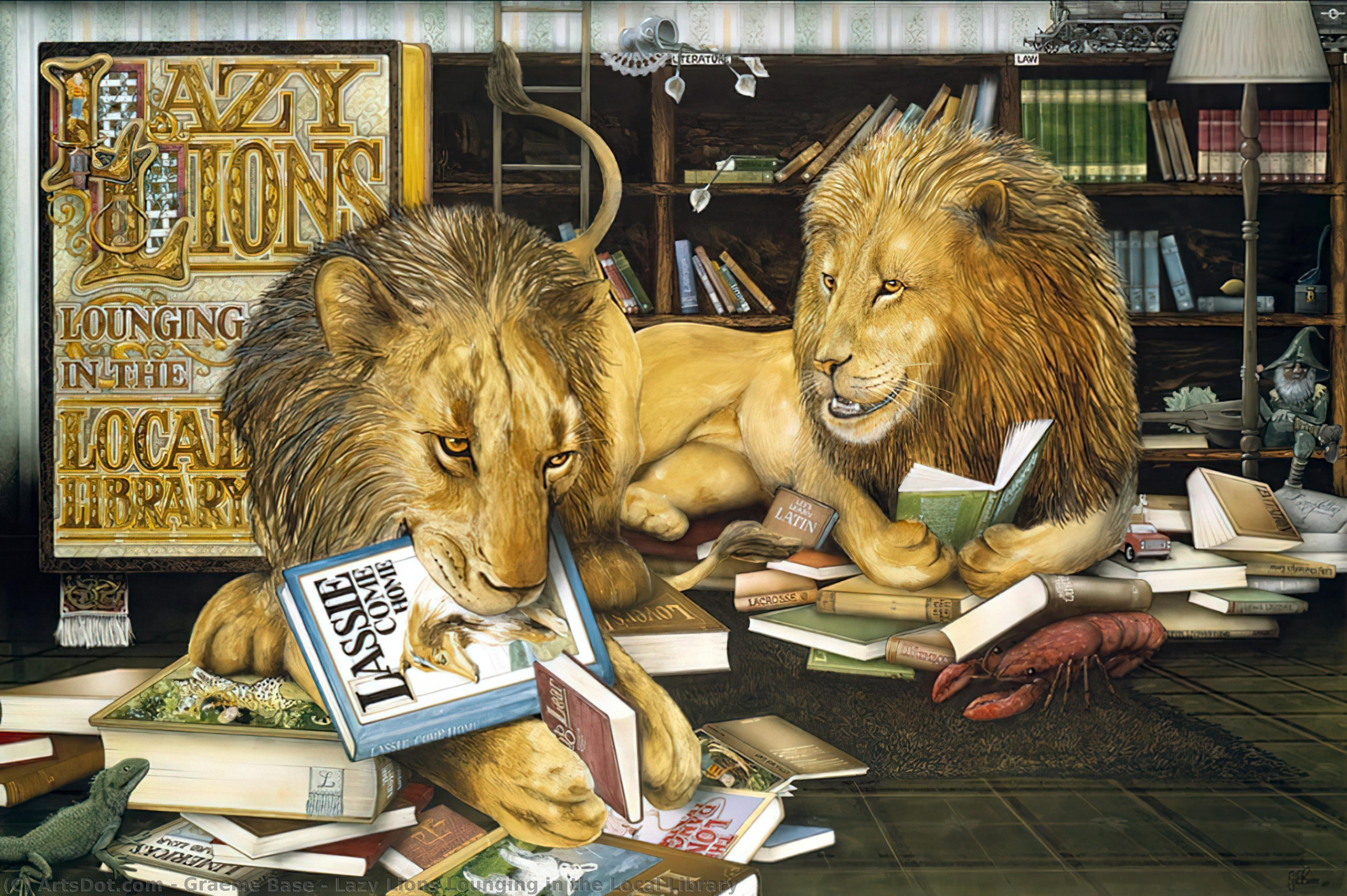 Lazy Lions Lounging In The Local Library — Graeme Base