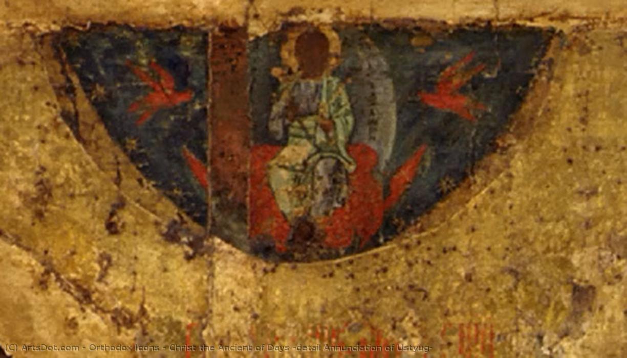 Christ The Ancient Of Days (detail Annunciation Of Ustyug) — Orthodox Icons