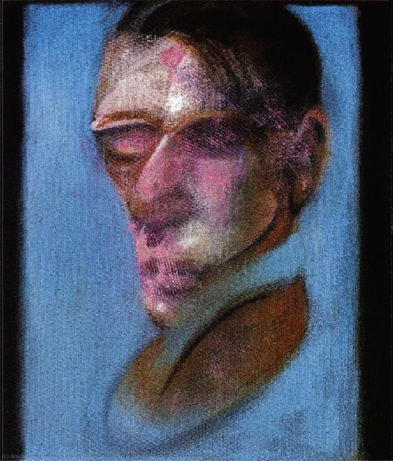 Drei Studien Zum Selbstporträt, 1980, Mitteltafel — Francis Bacon