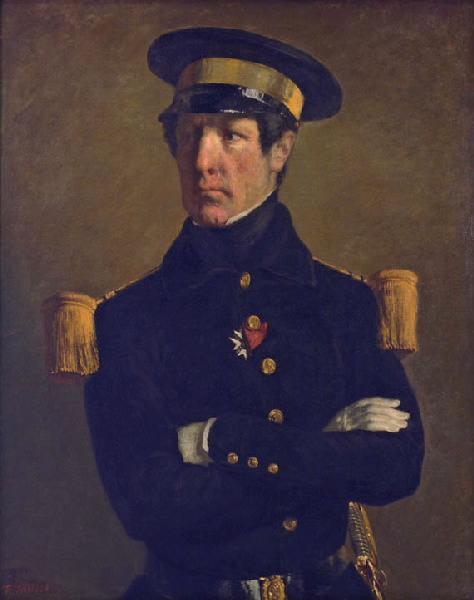 Portrait De Pierre Claude Aimable Gachot, Lieutenant De Vaisseau (titre Actuel) Portrait D'un Officier De Marine (titre Ancien) — Jean-françois Millet