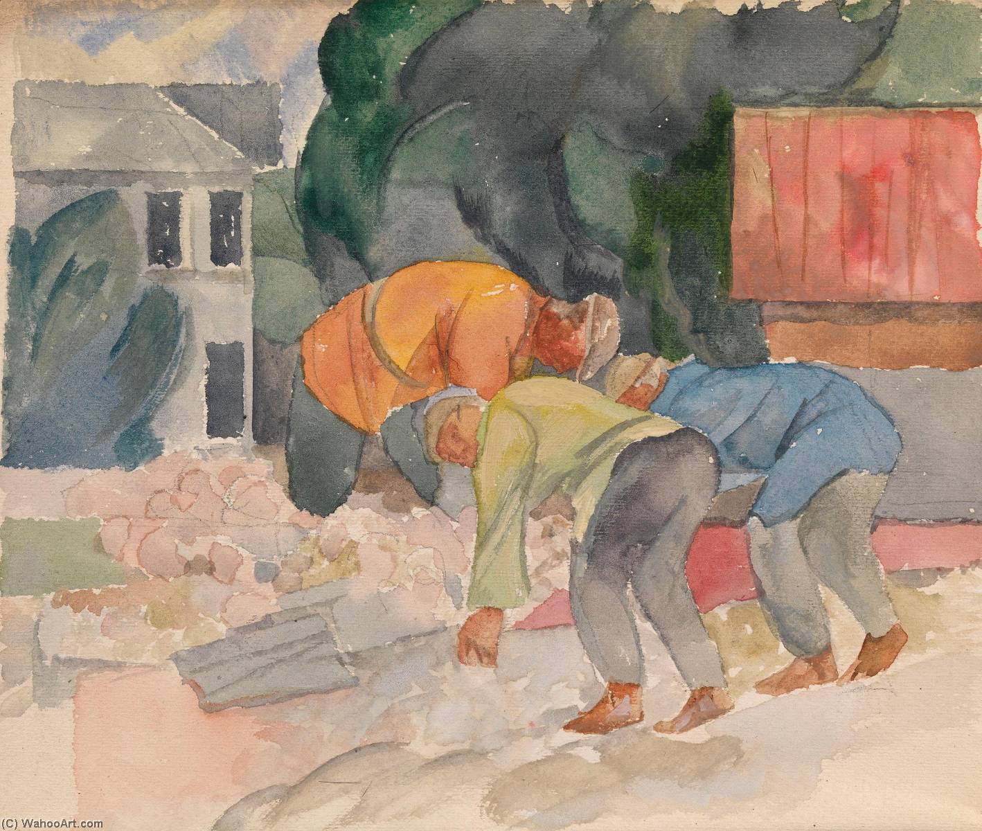 Gathering Potatoes — Alexander Shevchenko