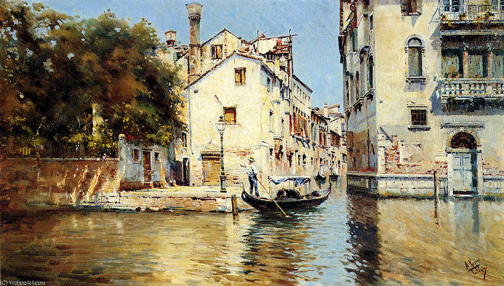 Venetian Canal Scenes Pic — Antonio Maria De La Concepcion Reyna Manescau