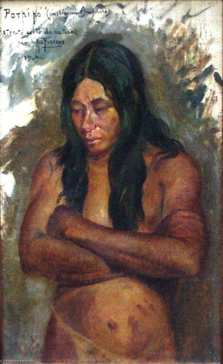Head Of An Indian — Antonio Parreiras