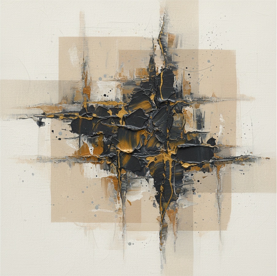 Monolithic Core: A Sculptural Study Of Chaos And Ethereal Geometric Planes — Laurent Roche
