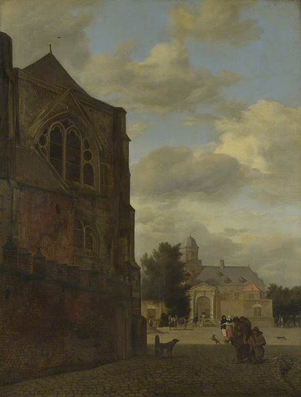 An Imaginary View Of Nijenrode Castle And The Sacristy Of Utrecht Cathedral — Jan Van Der Heyden