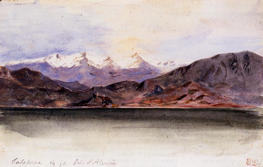 La Costa De España En Salabrena — Eugène Delacroix