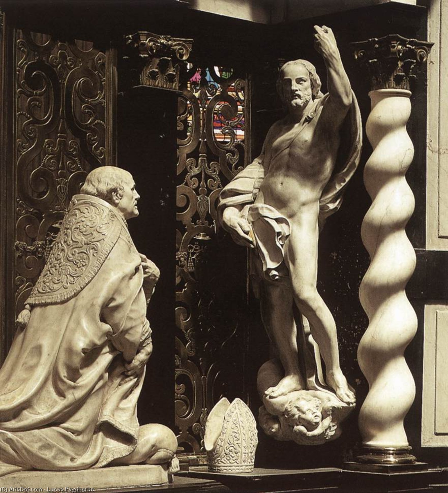 Tomb Of Archbishop André Cruesen (detail) — Lucas Faydherbe