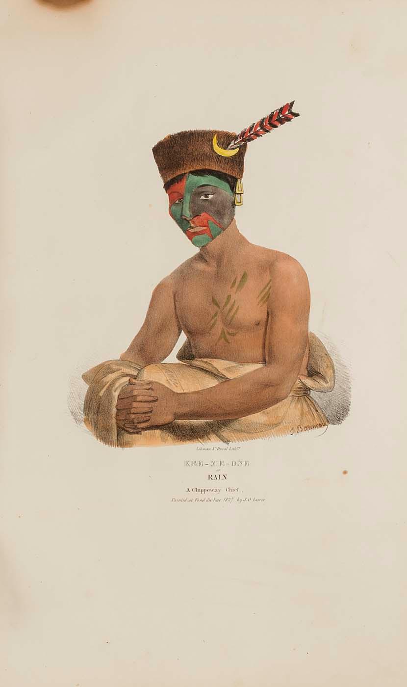 Kee Me One Or Rain A Chippeway Chief, From The Aboriginal Portfolio — James Otto Lewis