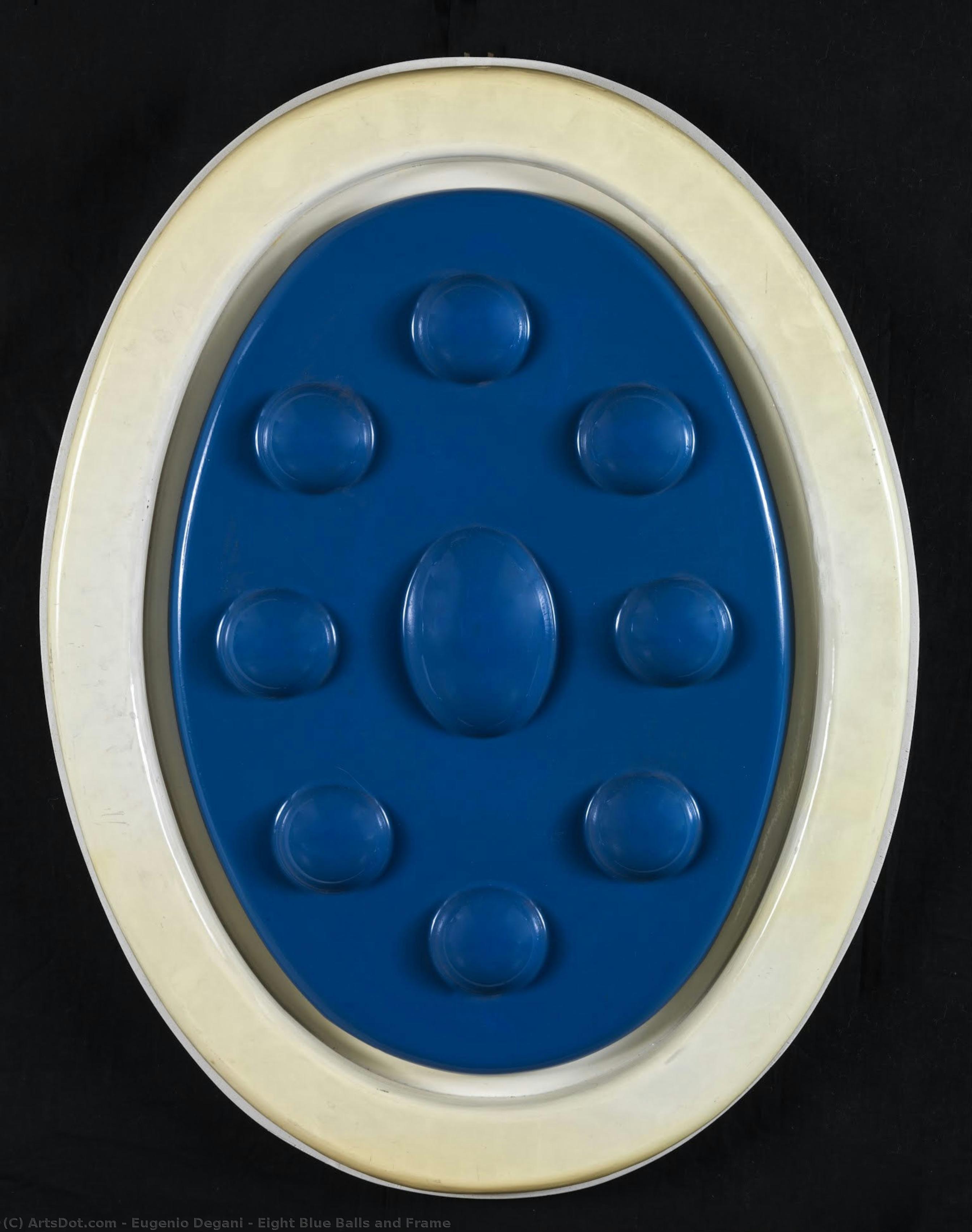 Eight Blue Balls And Frame — Eugenio Degani