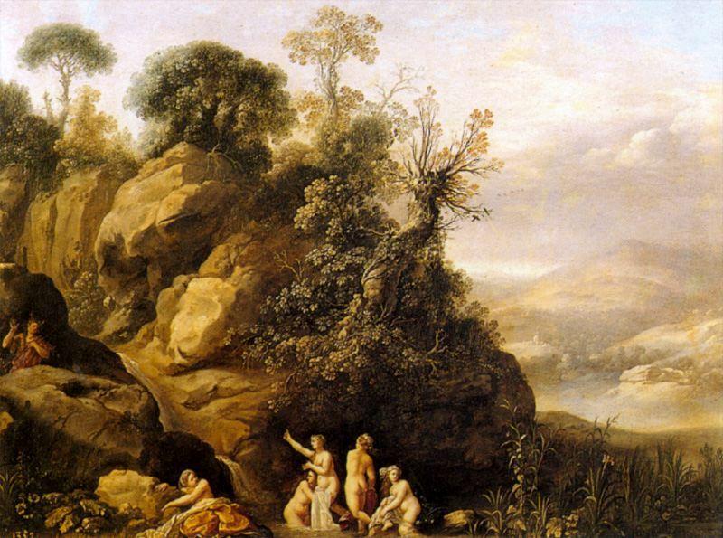 The Bath Of Diana — Cornelis Van Poelenburch