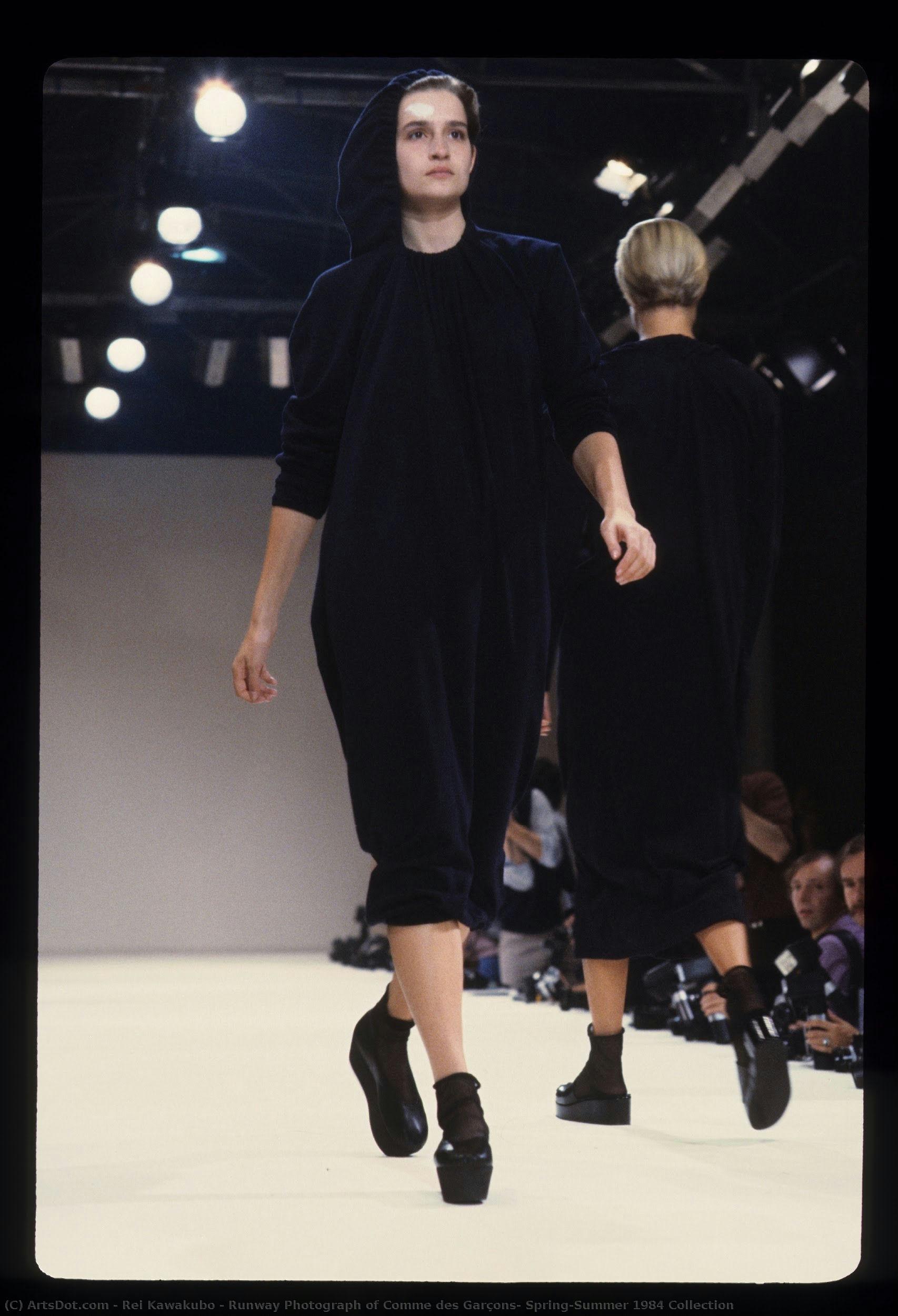 Runway Photograph Of Comme Des Garçons, Spring/summer 1984 Collection — Rei Kawakubo