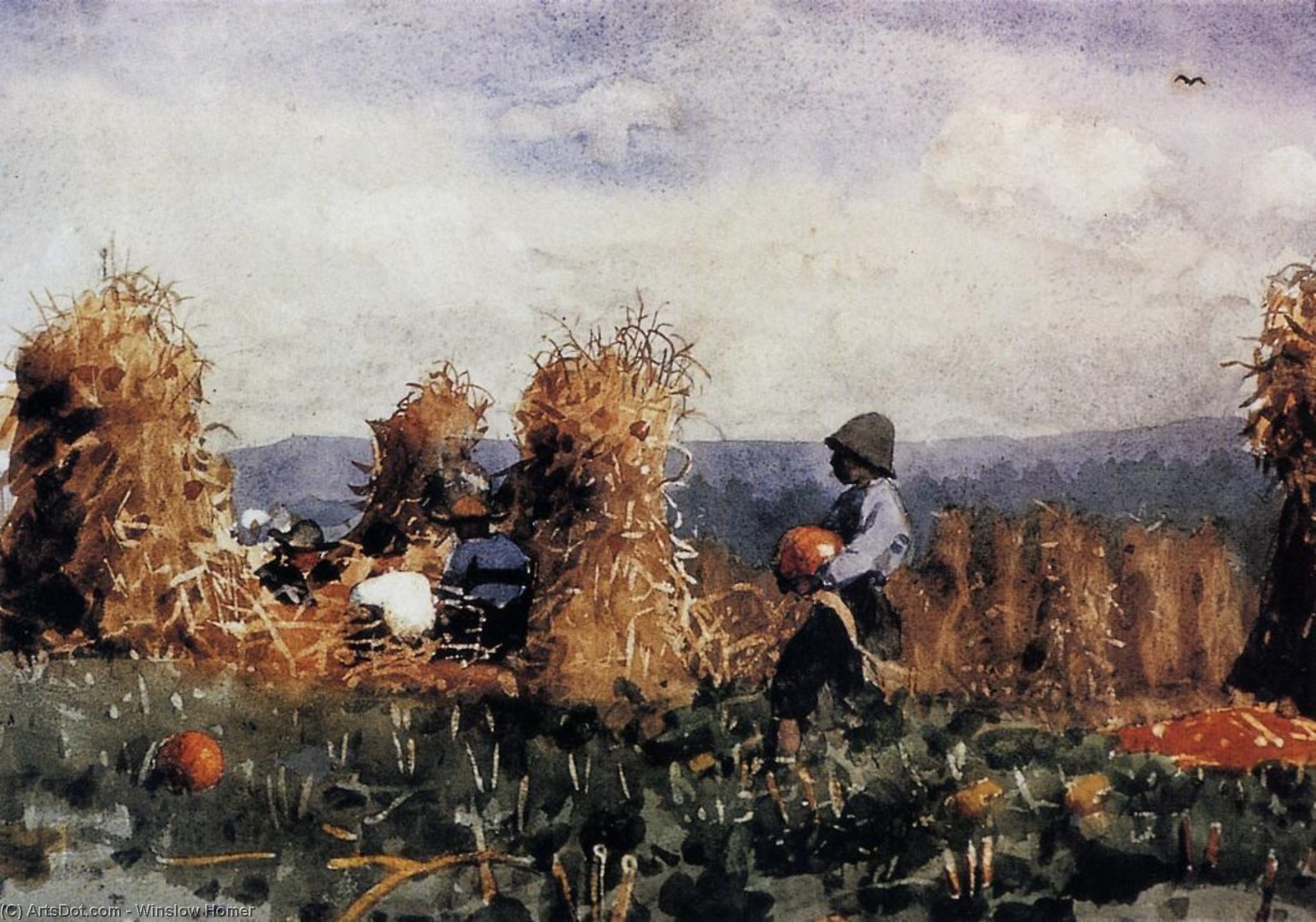 The Pumpkin Patch — Винслоу Хомер