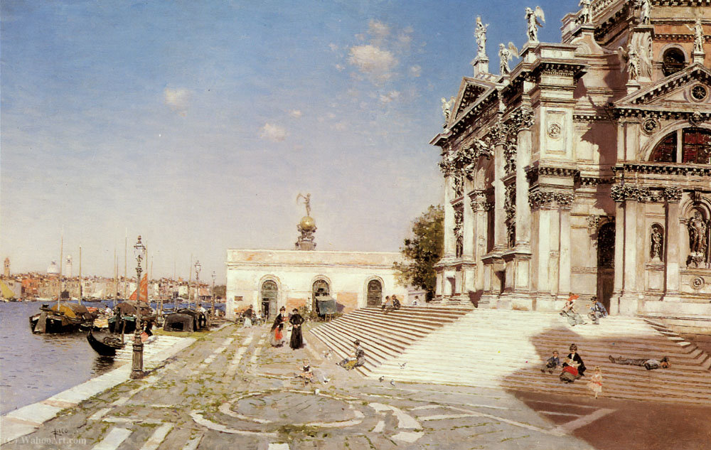 A View Of Santa Maria Della Salute, Venice — Martín Rico Y Ortega