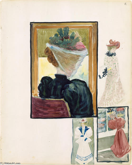 Four Vignettes Of Fashionably Dressed Women — Maurice Brazil Prendergast