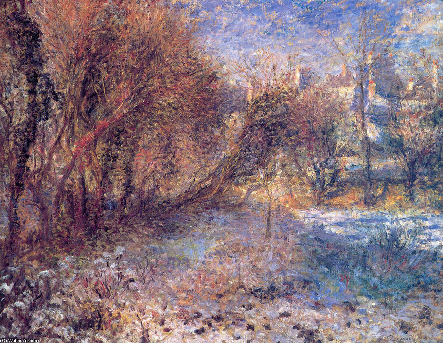 Landscape With Snow — Pierre-auguste Renoir