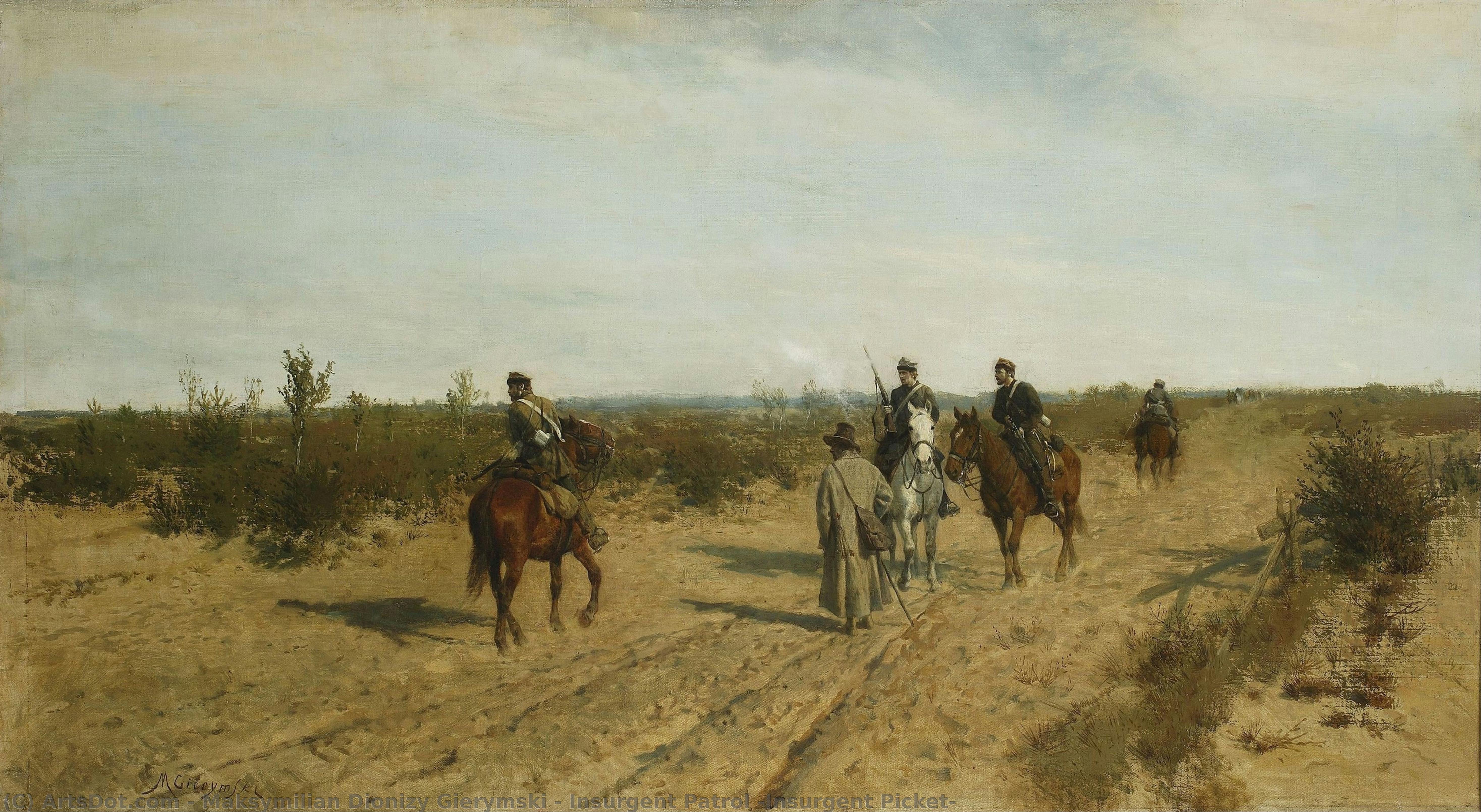 Insurgent Patrol (insurgent Picket) — Maksymilian Dionizy Gierymski