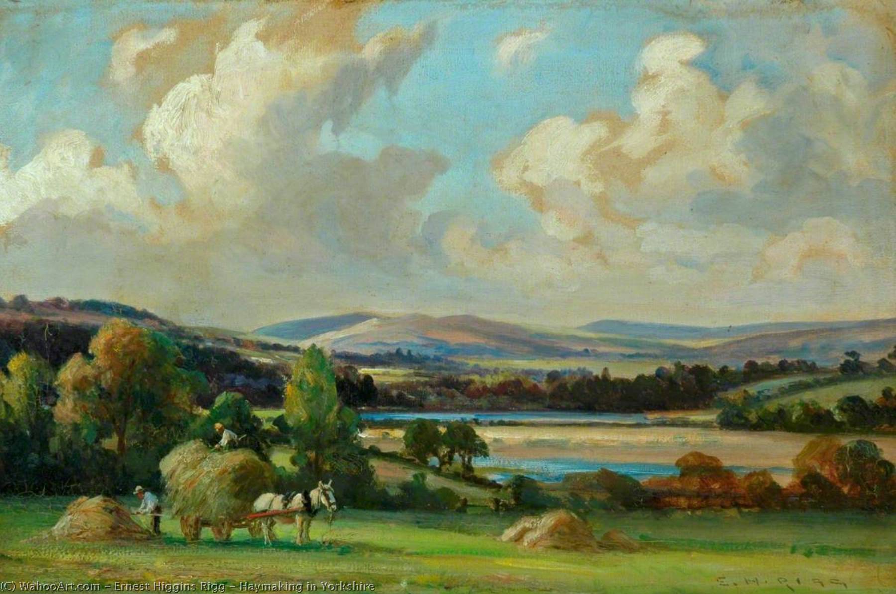 Haymaking In Yorkshire — Ernest Higgins Rigg
