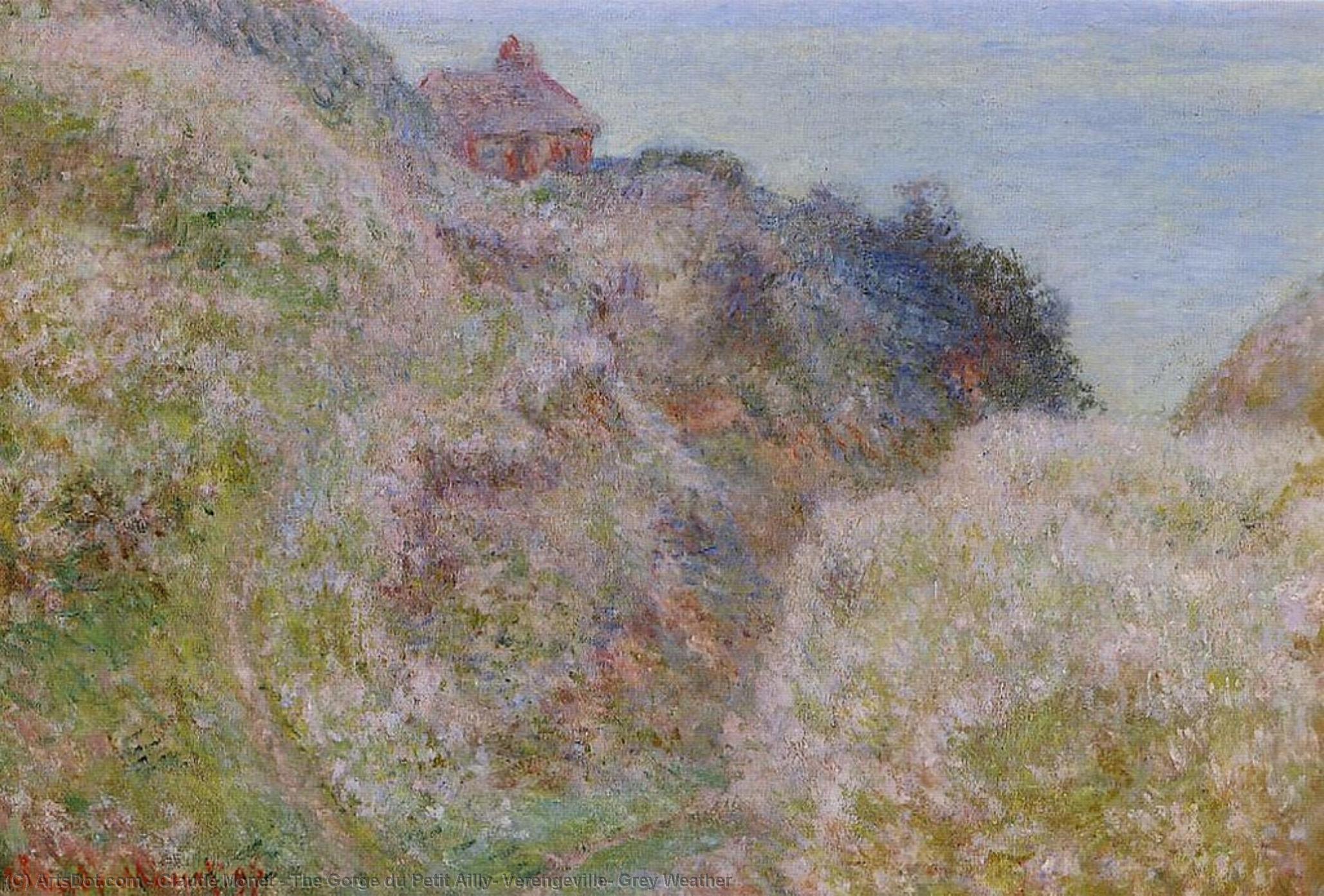 The Gorge Du Petit Ailly, Verengeville, Grey Weather — Claude Monet