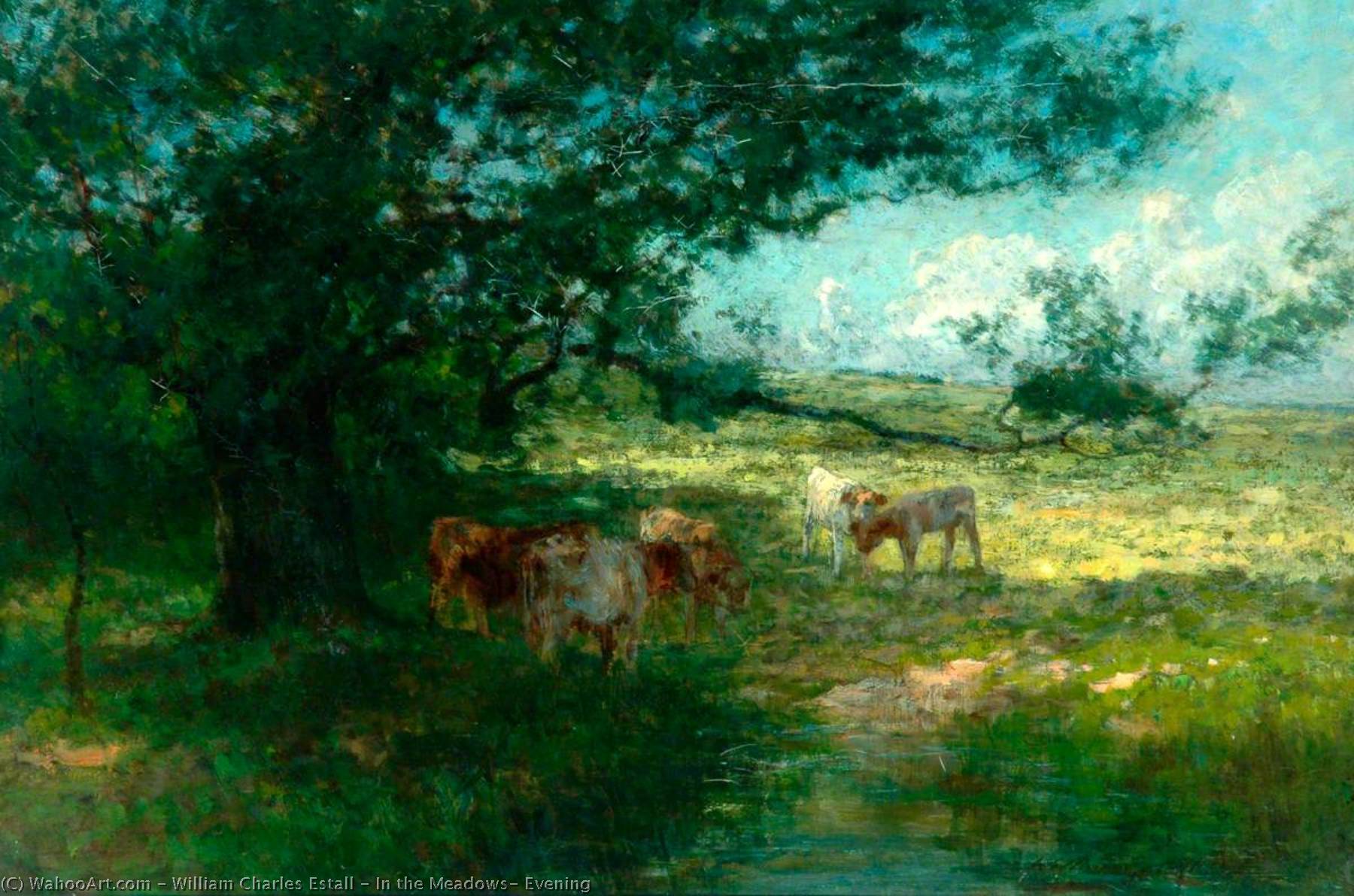 In The Meadows, Evening — William Charles Estall
