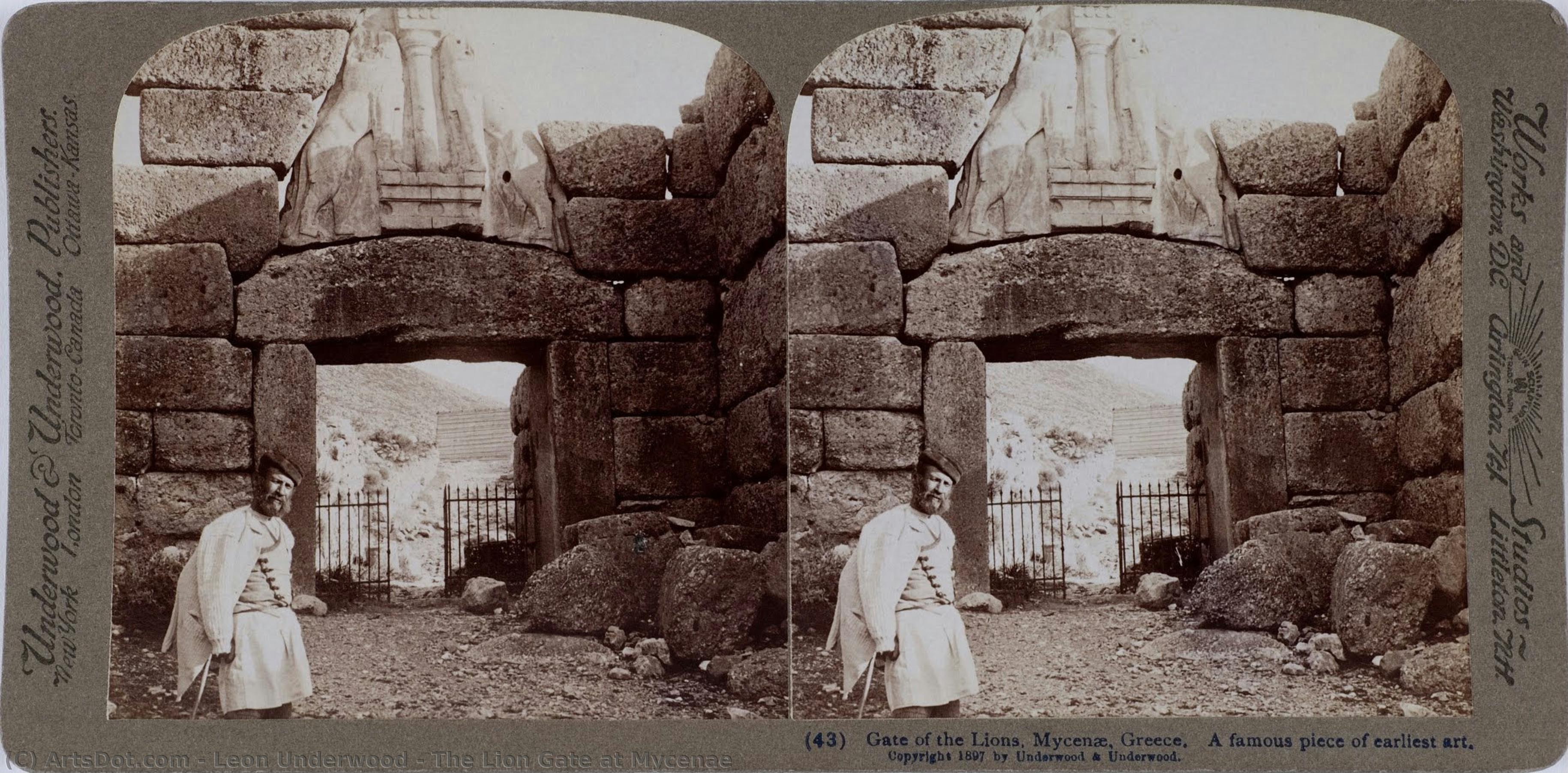 The Lion Gate At Mycenae — Leon Underwood