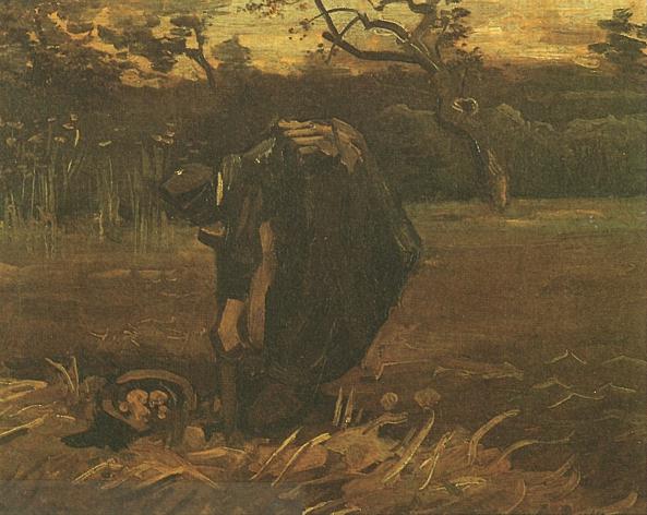 Peasant Woman Digging Up Potatoes — Vincent Willem Van Gogh