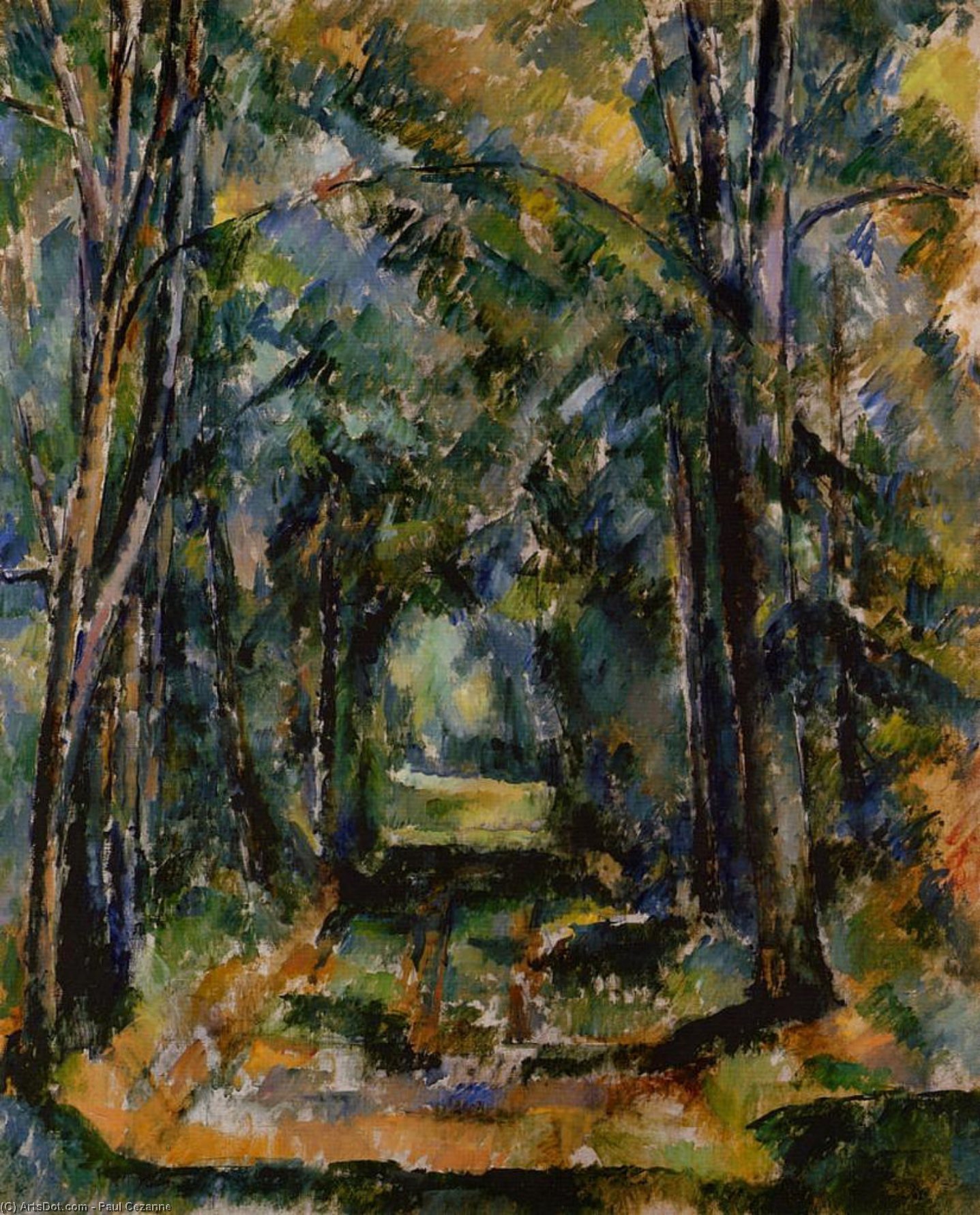 The Alley At Chantilly — Paul Cézanne