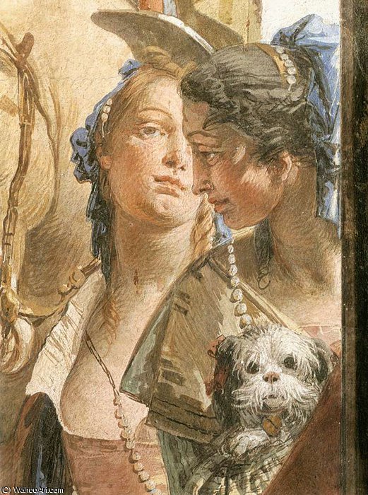 Palazzo Labia The Banquet Of Cleopatra (detail - ) — Giambattista Tiepolo
