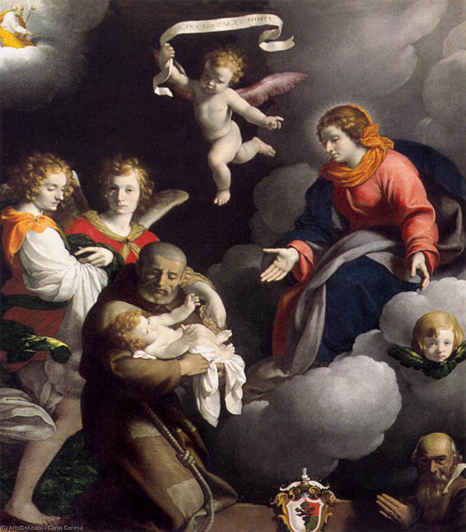 The Vision Of St Felix Of Cantalice — Carlo Ceresa