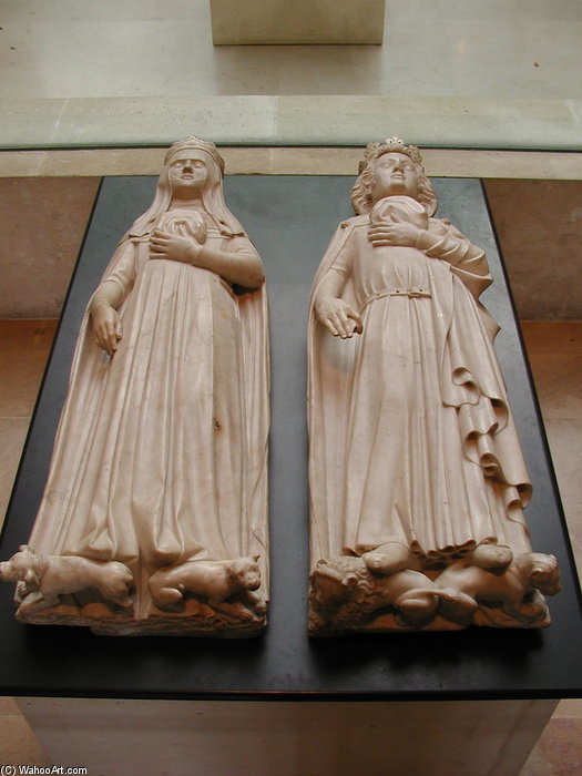 Ne D'évreux Et Charles Iv Le Bel. From The Abbey Church Of Maubuisson. — Jean De Liège