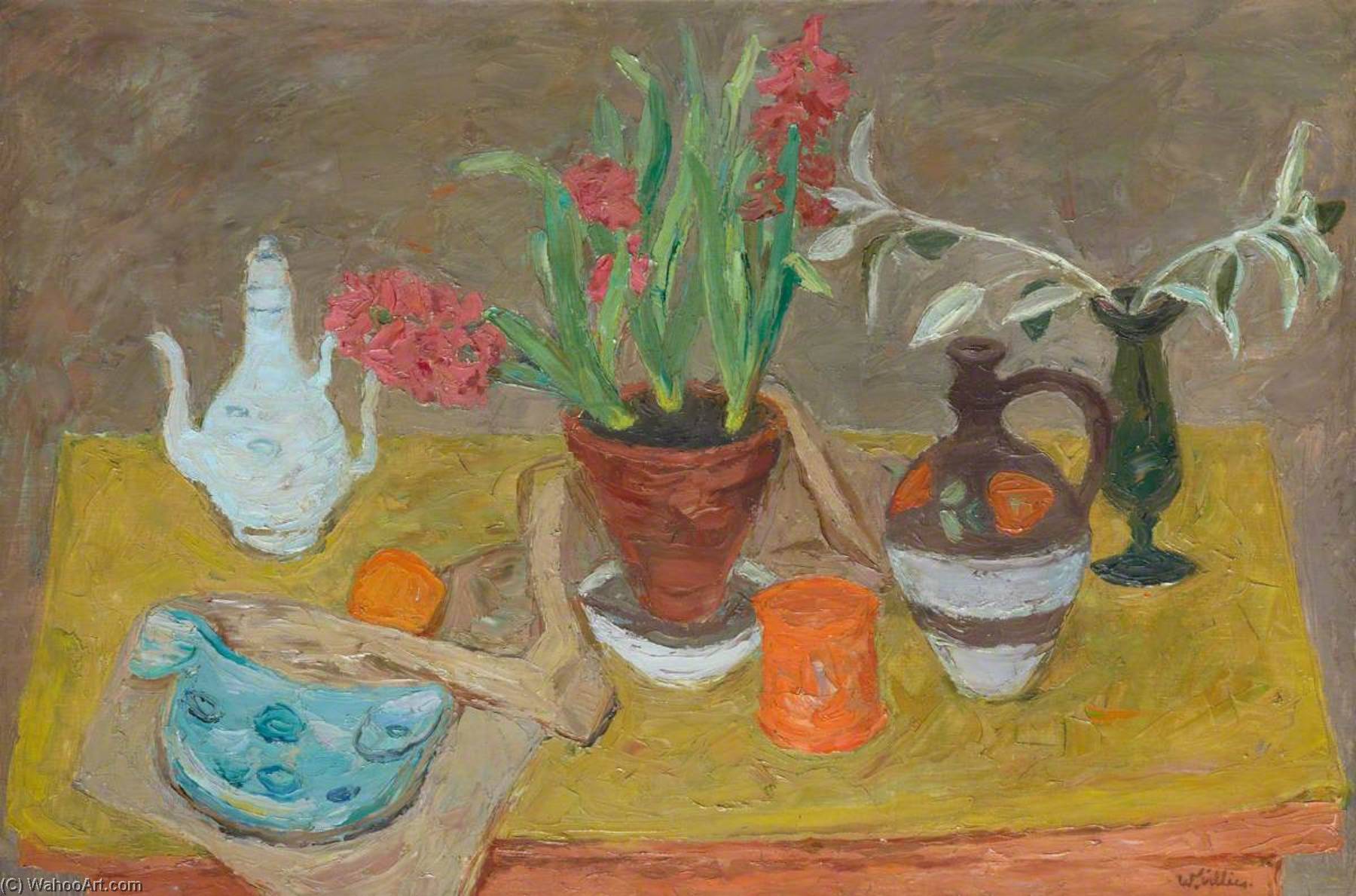 Eastern Pot And Hyacinth Ii — Sir William George Gillies
