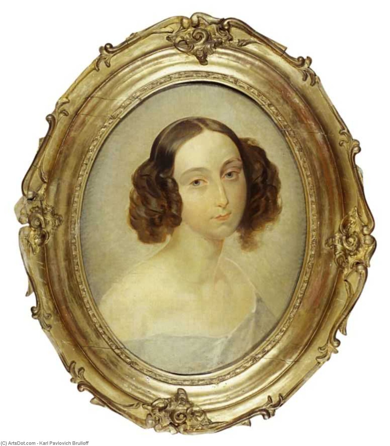 Portrait Of Grand Duchess Olga Nikolaevna — Karl Pavlovich Brulloff