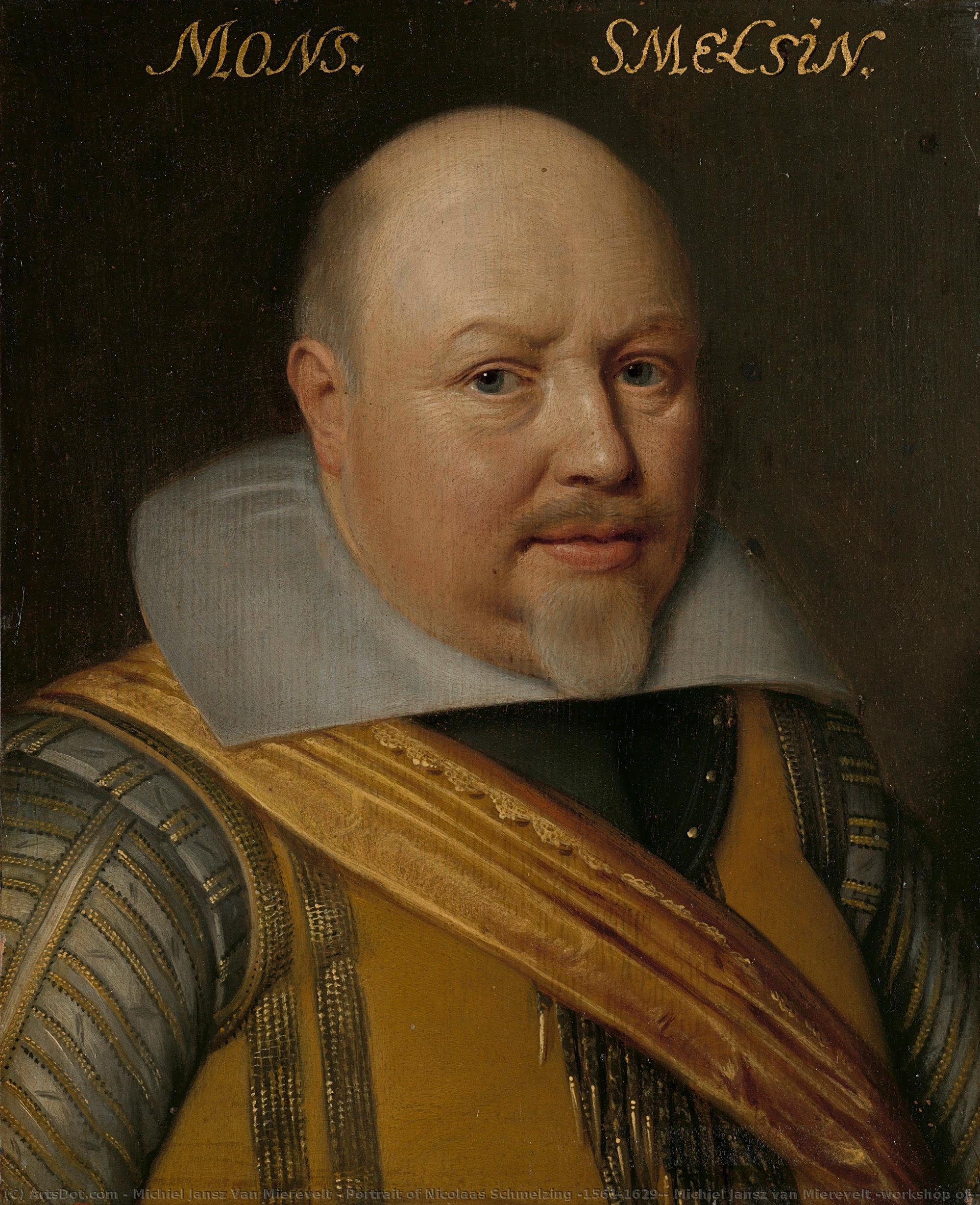 Portrait Of Nicolaas Schmelzing (1561-1629), Michiel Jansz Van Mierevelt (workshop Of), C. 1609 - C. 1633 — Michiel Jansz Van Miereveld