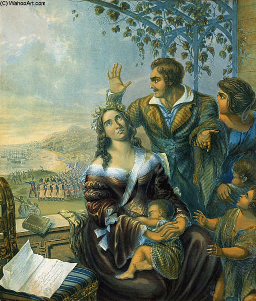 Pomare, Queen Of Tahiti, The Persecuted Christian - — George Baxter