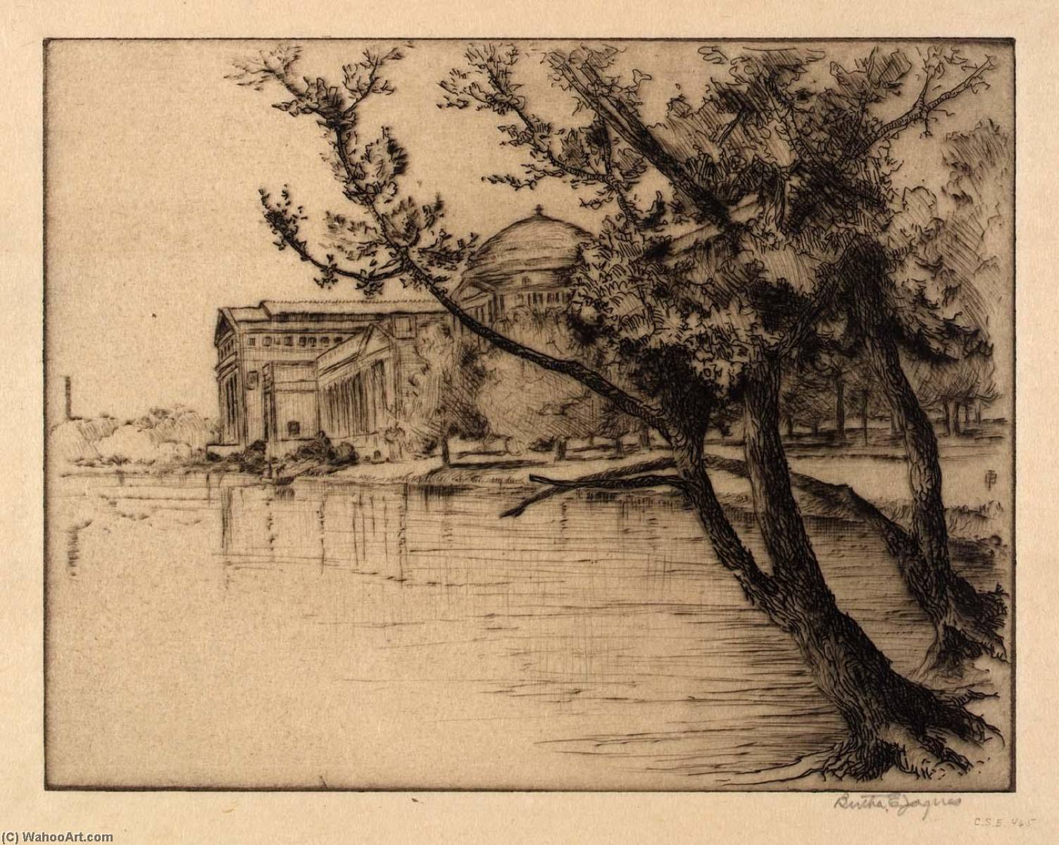 Fine Arts Building, Looking West — Bertha Evelyn Jaques