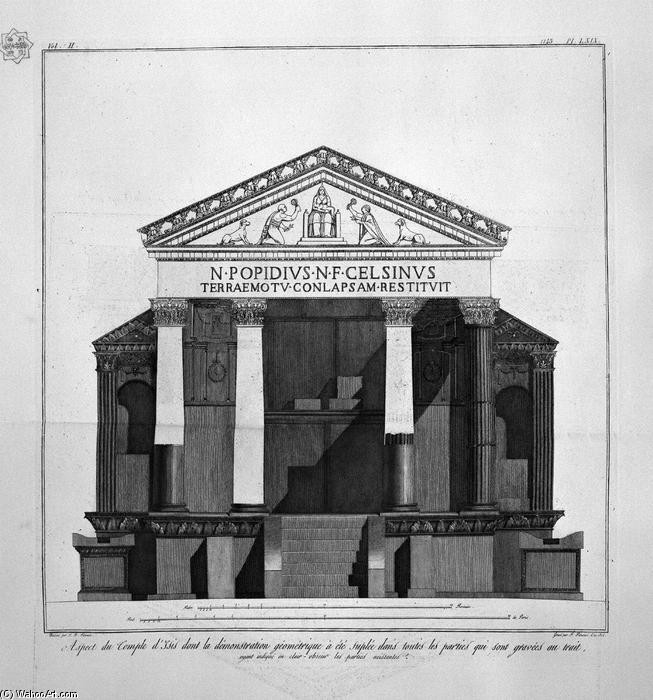 Plan In The Great Temple Of Isis — Giovanni Battista Piranesi