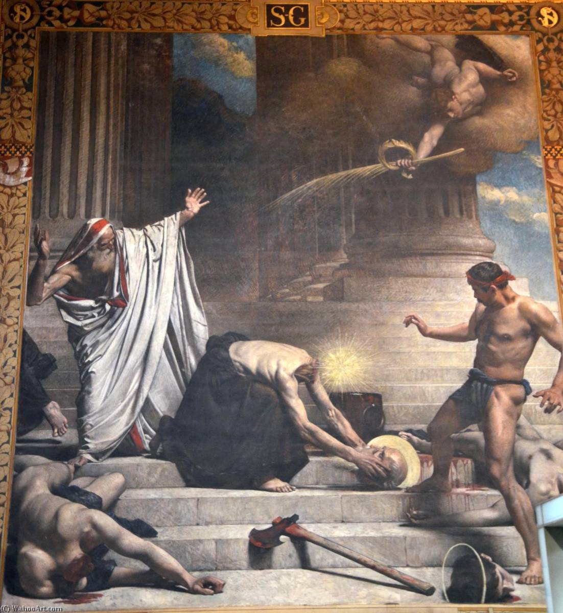 The Martyrdom Of Saint Denis (also Known As Martyr De Saint Denis) — Léon Joseph Florentin Bonnat