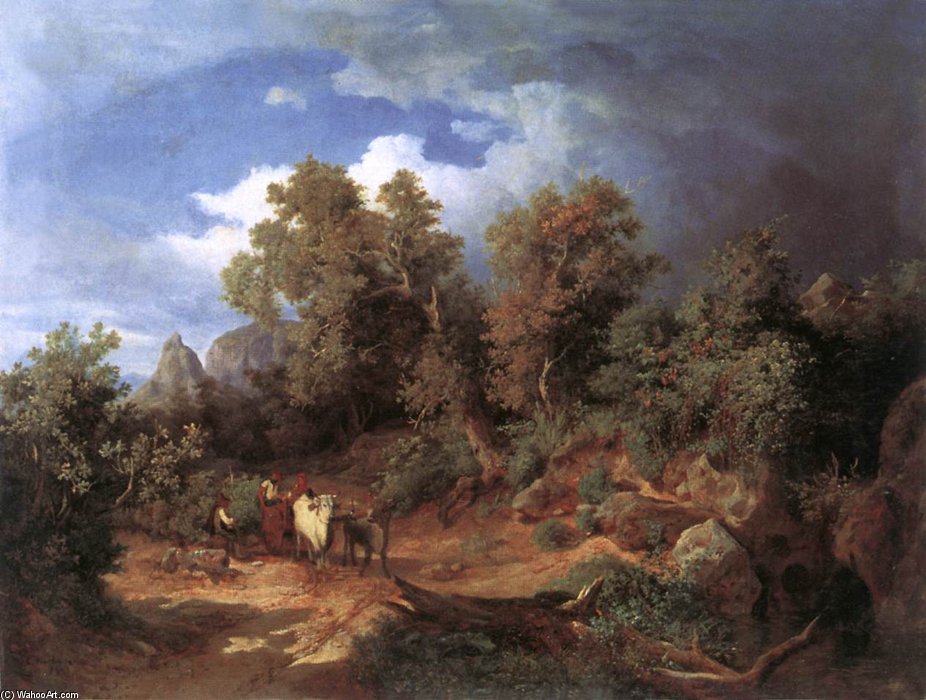 Landscape With Oxcart — カローリ・マルコ・ザ・エルダー
