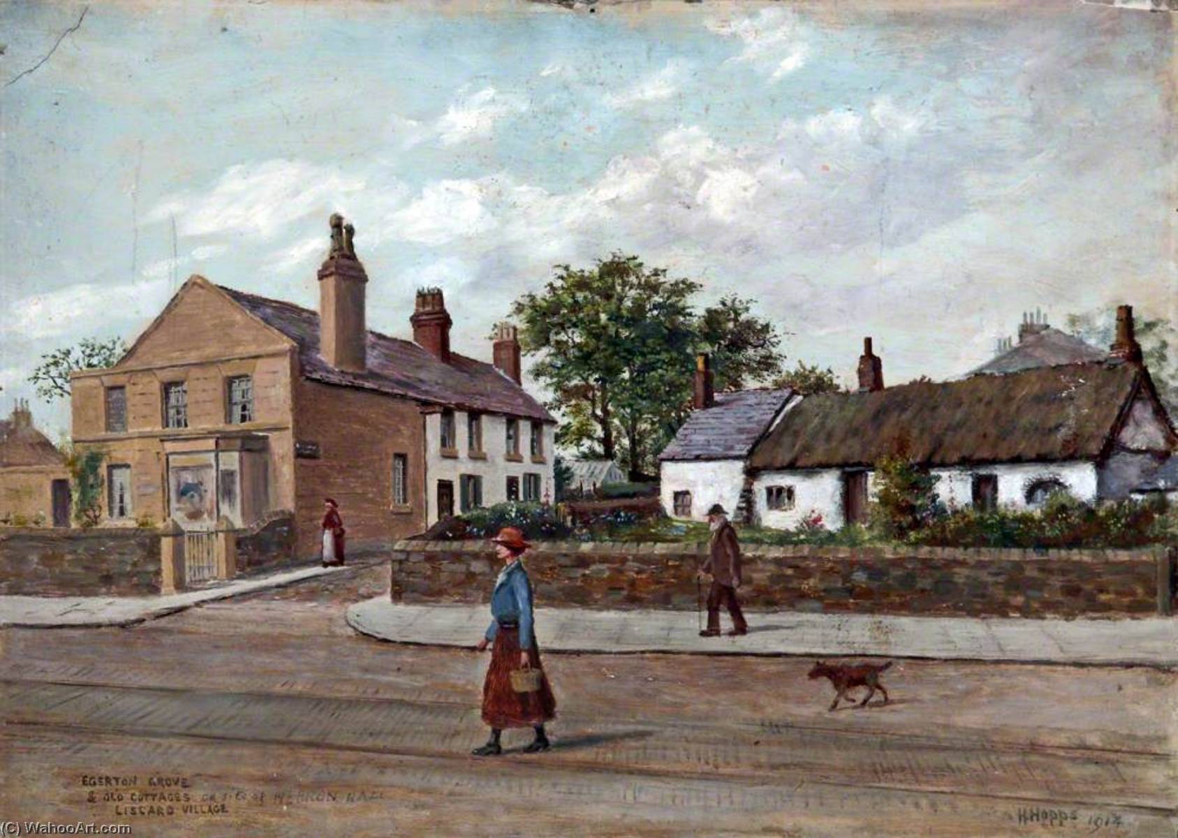 Egerton Grove And Old Cottages, Liscard Village, Wirral — Harold Hopps