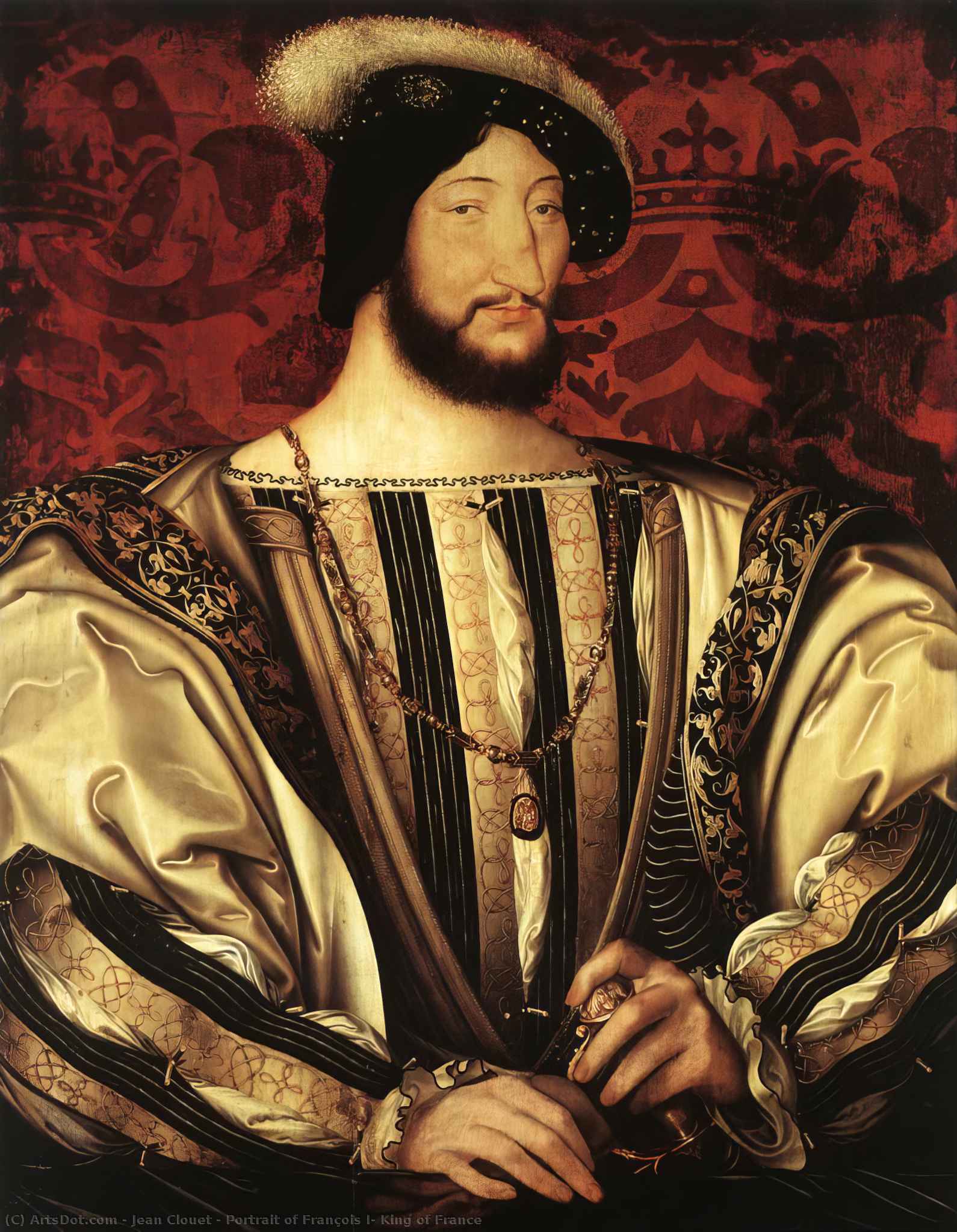 Portrait Of François I, King Of France — Жан Клуэ