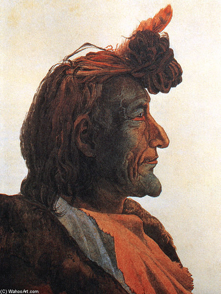 Piegan Blackfeet Man Pioch — Karl Bodmer