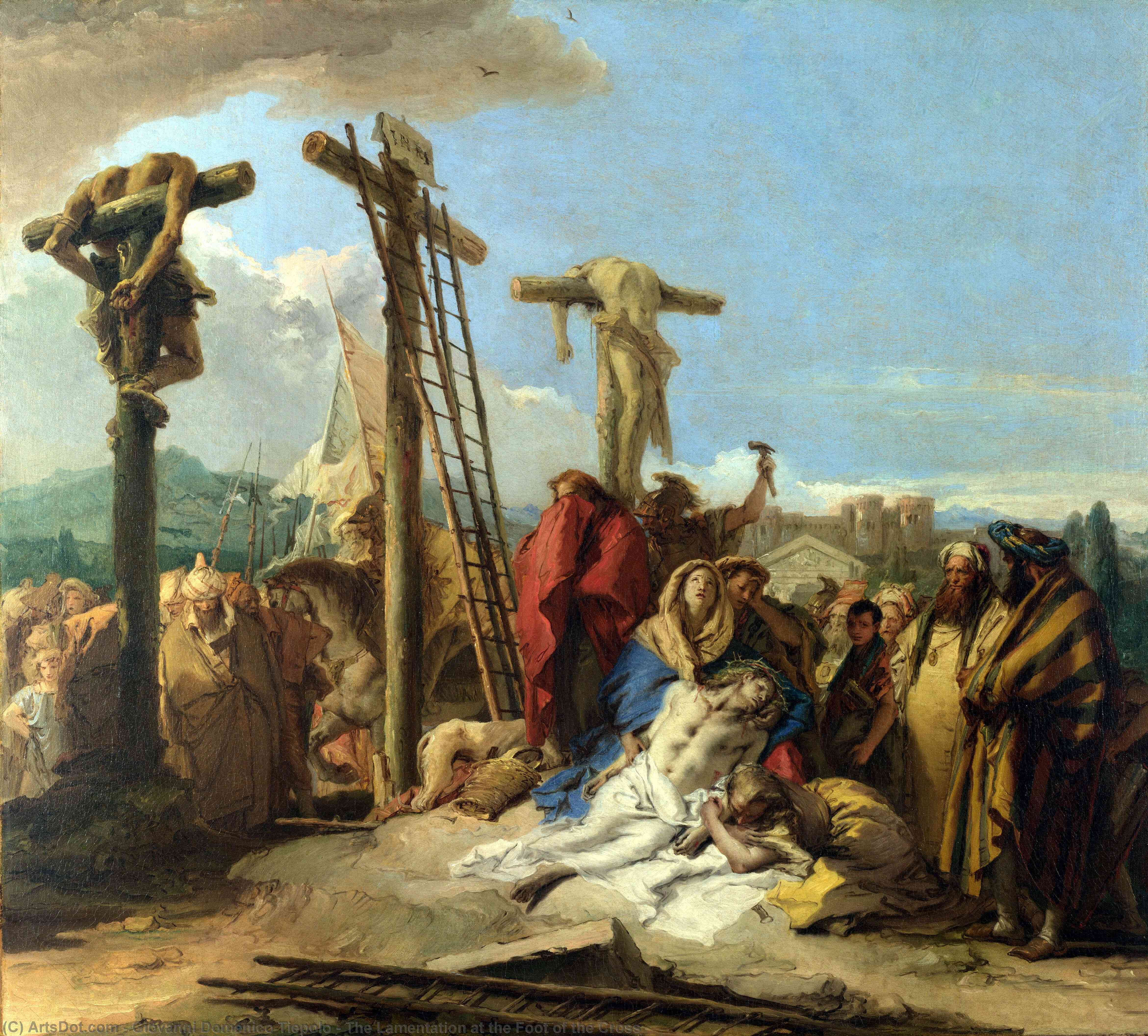 The Lamentation At The Foot Of The Cross — Giovanni Domenico Tiepolo